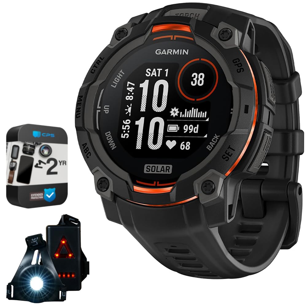Amazon.com: Garmin Instinct 3-45 mm Outdoor GPS Smartwatch, Solar